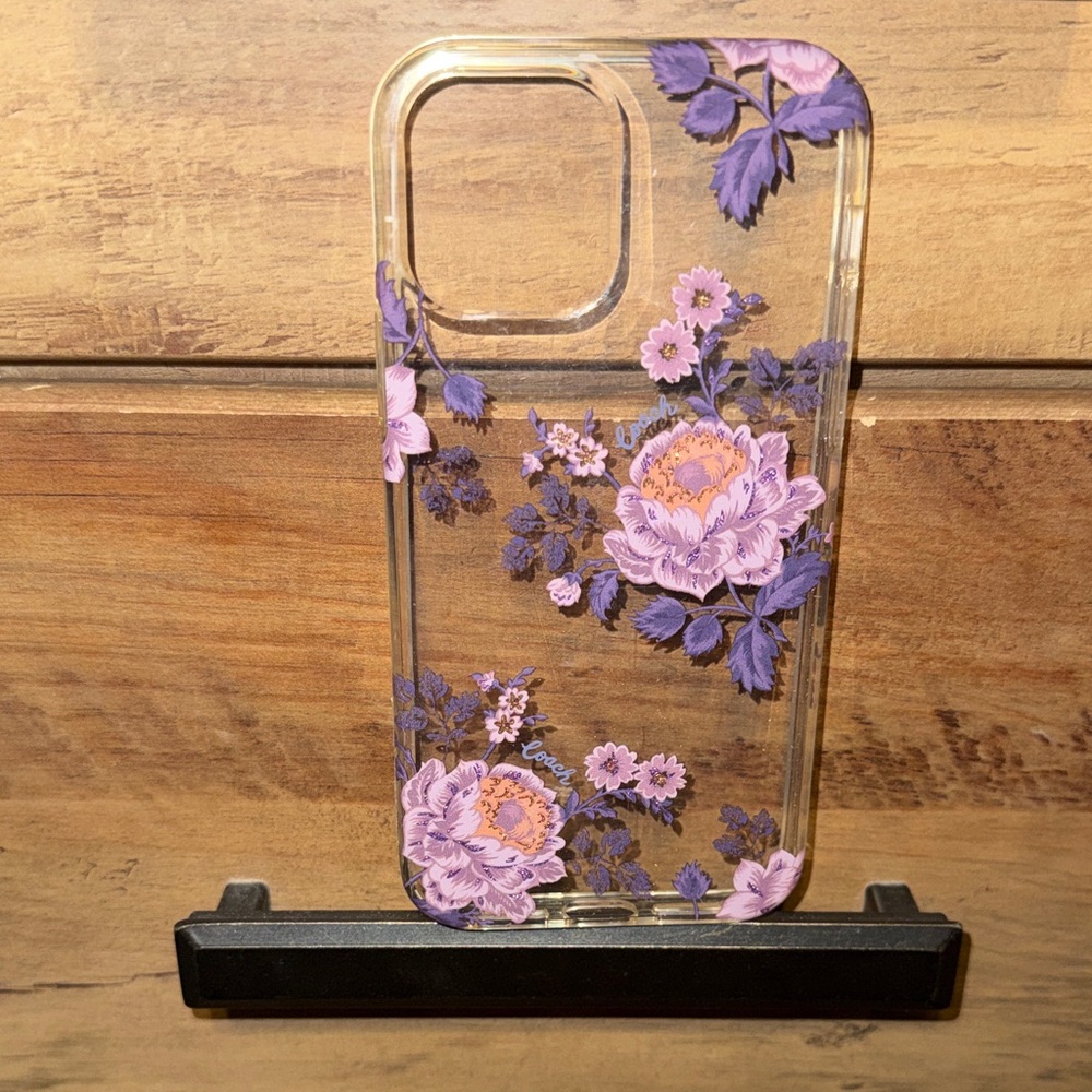 Coach Floral Purple iPhone 12 Pro Case